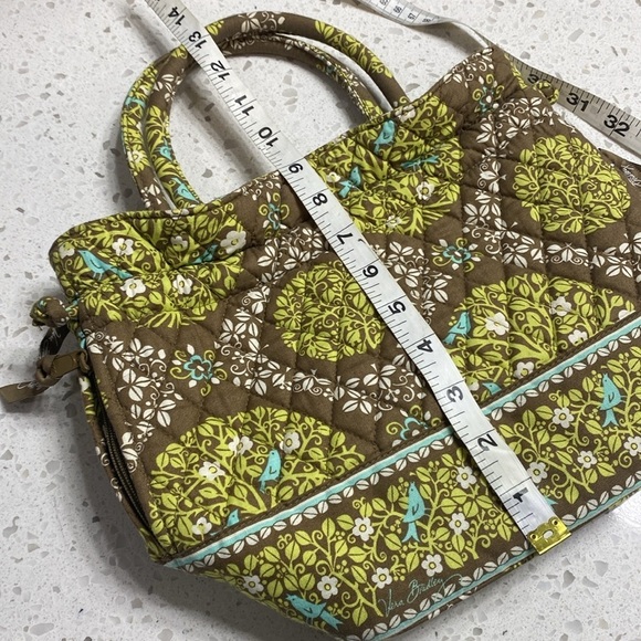 Vera Bradley Bluebird Sitting in a Tree top handle Purse drawstring closure EUC - Picture 9 of 9